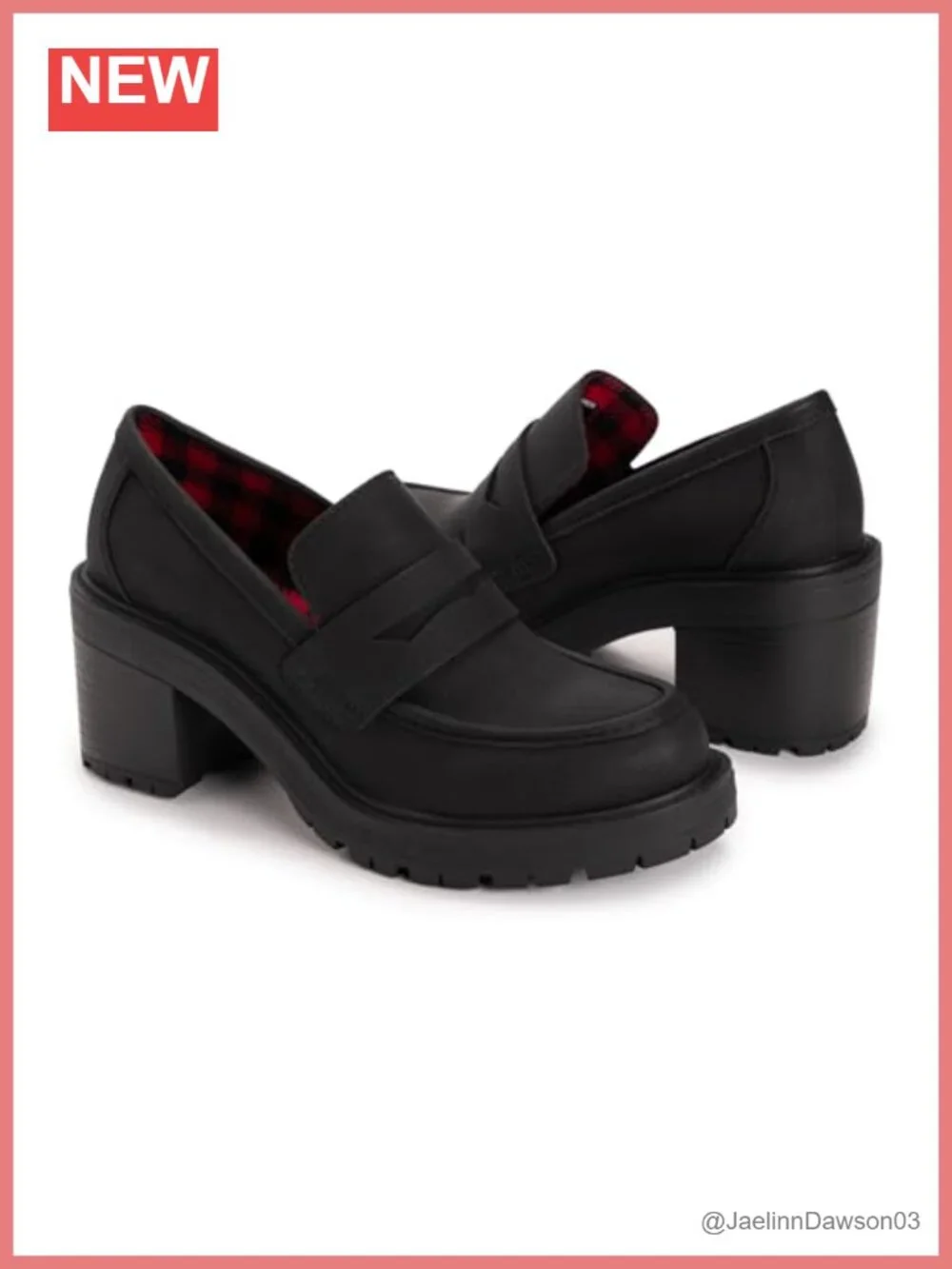 MUK LUKS Leona Loafer - Women's Heeled Loafers, Faux Stack Heel, Comfortable